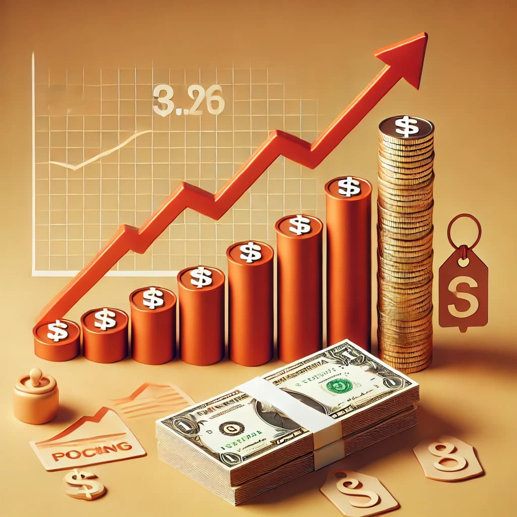 A visual representation of inflation and money supply.